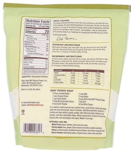 Potato Flakes Instant Mashed Potatoes  2