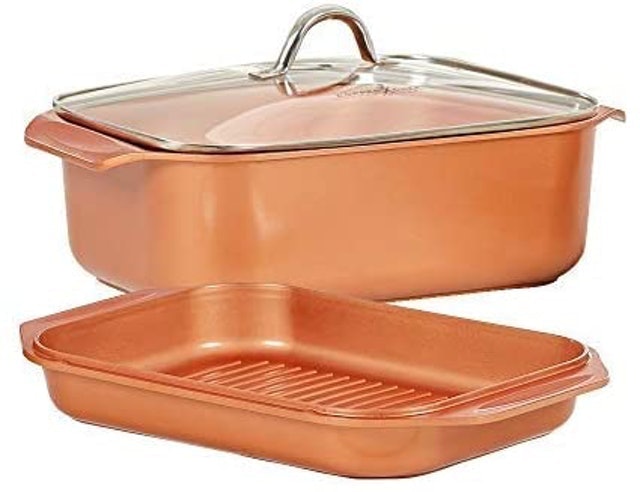 3-Ply Stainless Steel Oval Roaster 1