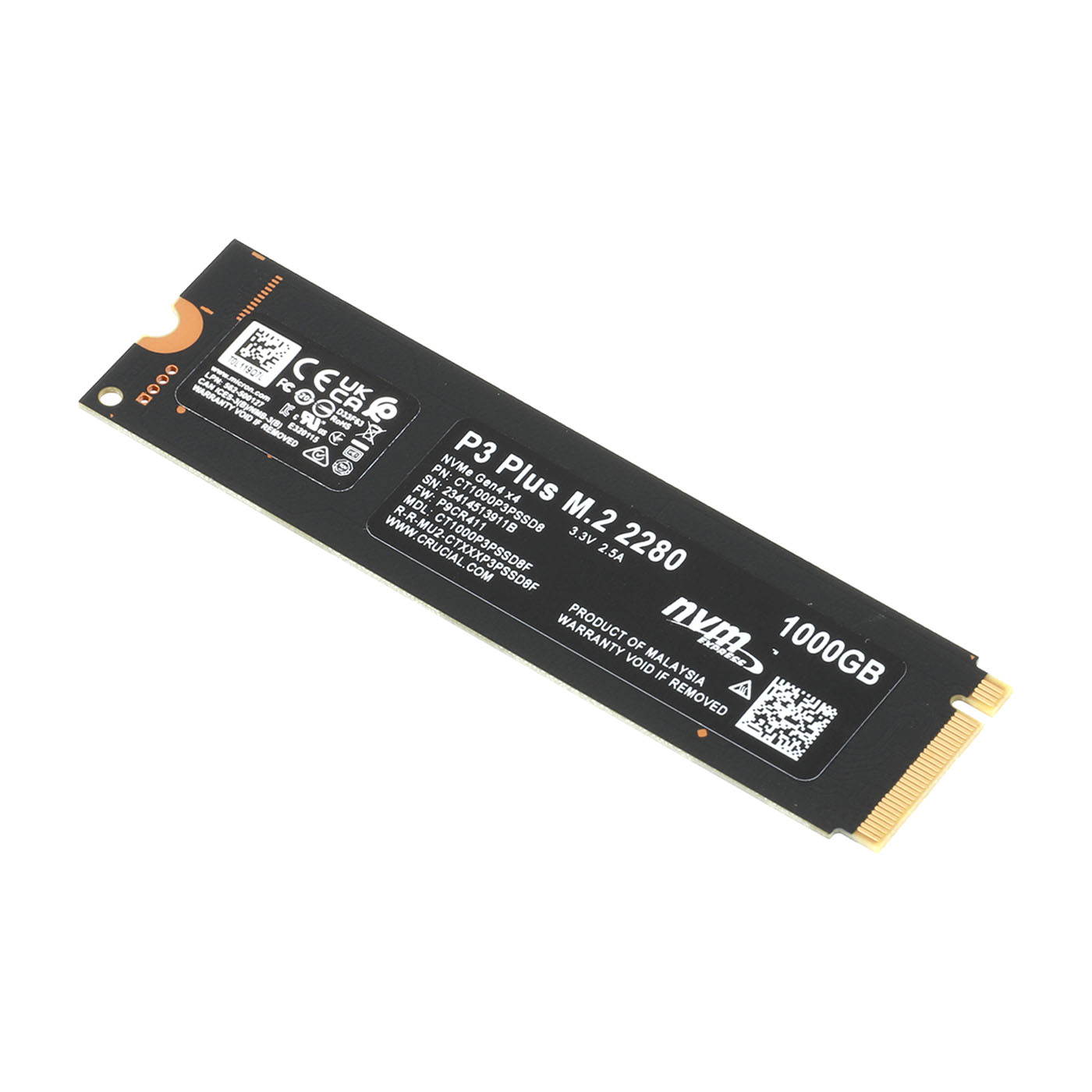 Crucial P3 Plus 1TB PCIe M.2 2280 SSD 2