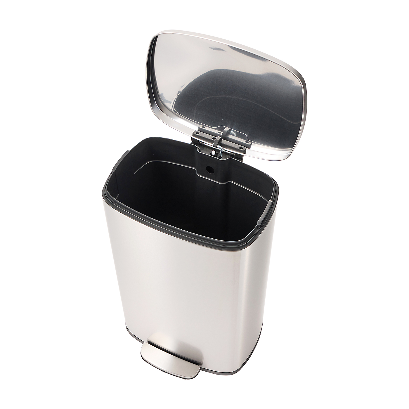 Smudge Resistant Rectangular Trash Can 4