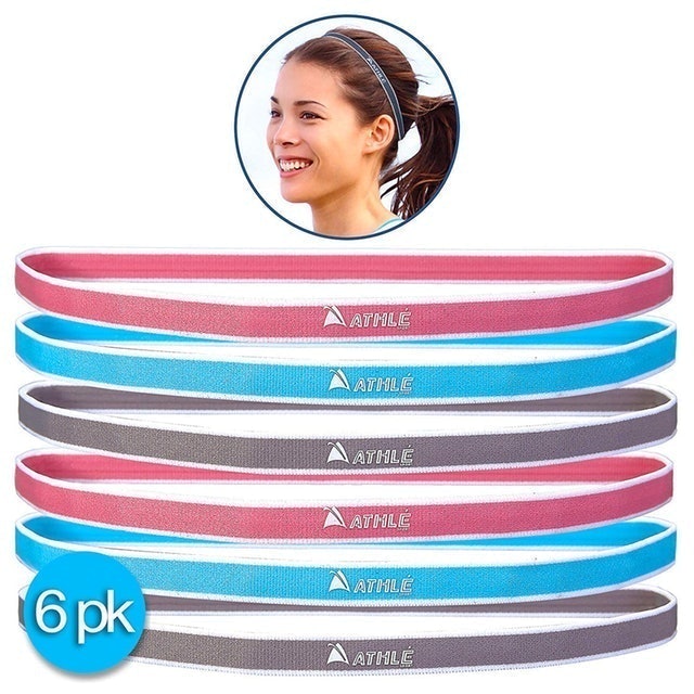 Athlé Skinny Sports Headbands (6 Pack) 1