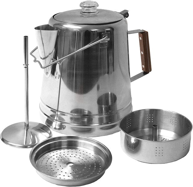 Stainless Steel Coffee Pot Percolator for Outdoor Camping  1