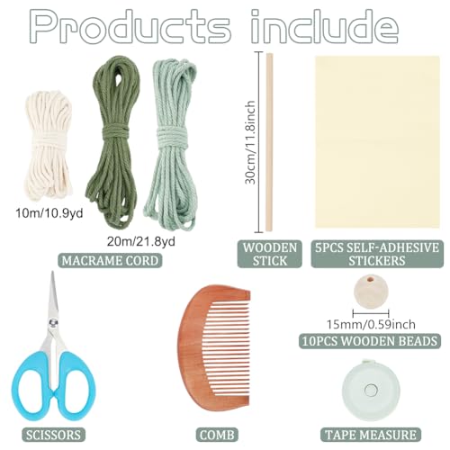 DIY Macrame Leaf Wall Hanging Beginners Macrame Kit 2