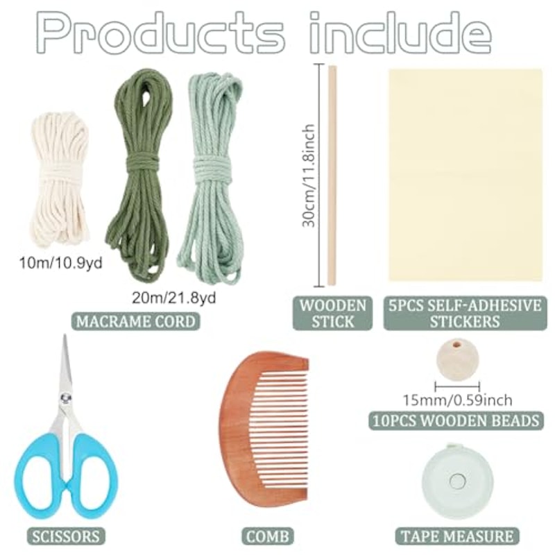 DIY Macrame Leaf Wall Hanging Beginners Macrame Kit 2