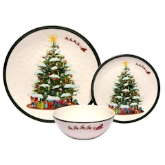 12-Piece Melamine Dinnerware Set