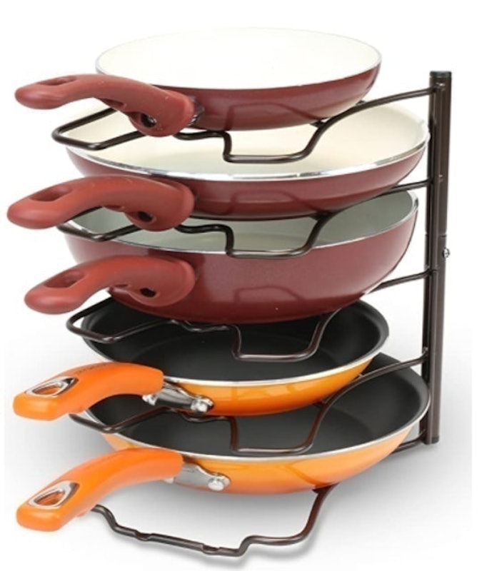 Kitchen Counter and Cabinet Pan Organizer 1