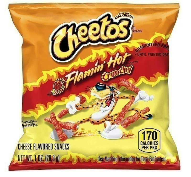 Crunchy Flamin' Hot Cheese Flavored Snacks 1