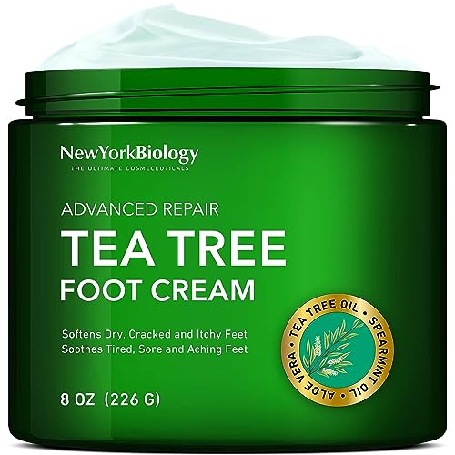 Tea Tree Oil Foot Cream for Dry Cracked Feet - 8 oz 1