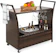 Best Choice Products Outdoor Rolling Wicker Bar Cart 1