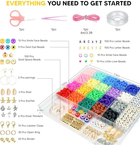 Clay Beads Bracelet Making Kit for Beginners 2