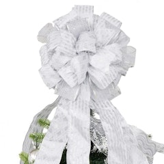 Christmas Tree Topper Satin Streamer