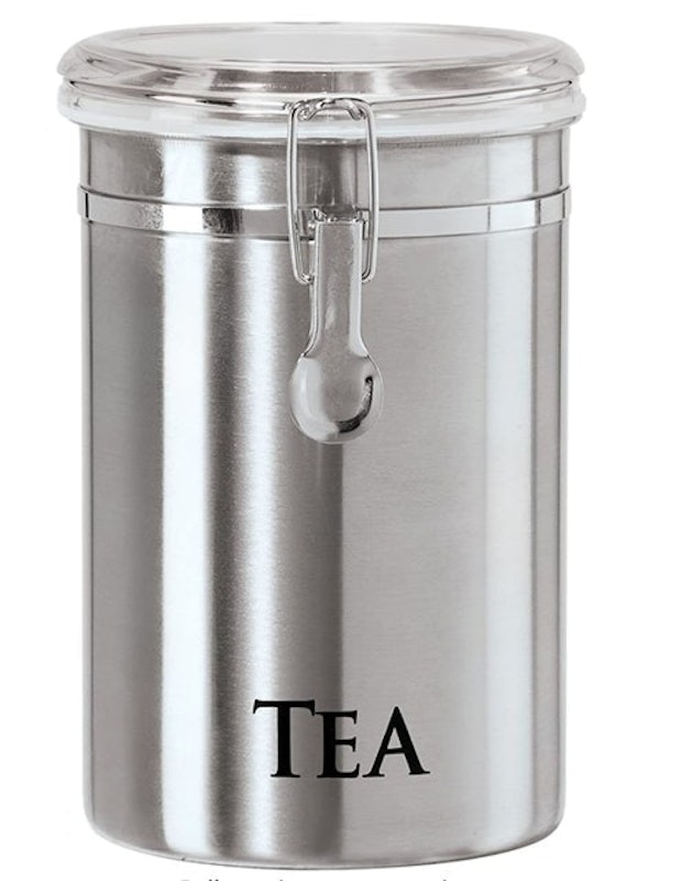 Brushed Stainless Steel Airtight Canister 1