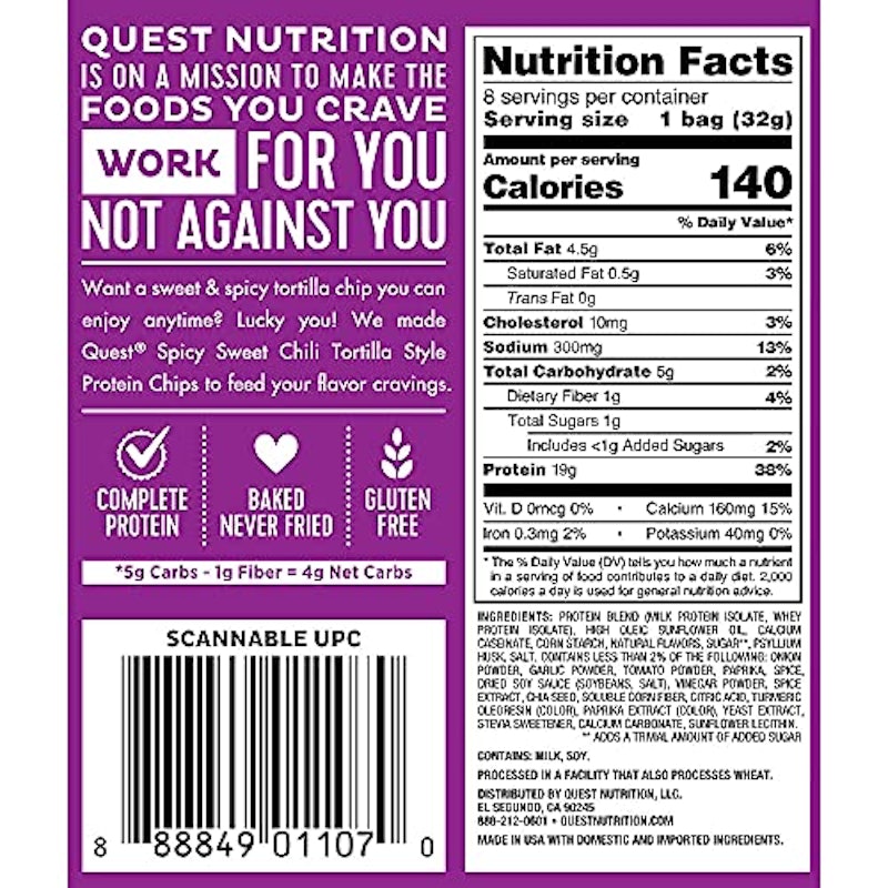 Spicy Sweet Chili Tortilla Style Protein Chips 2