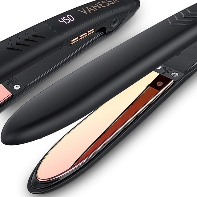 Flat Iron Hair Straightener and Curler 1