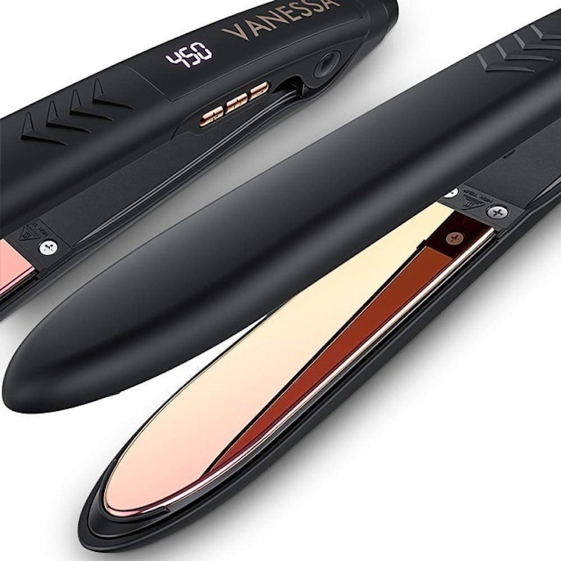 Flat Iron Hair Straightener and Curler 1