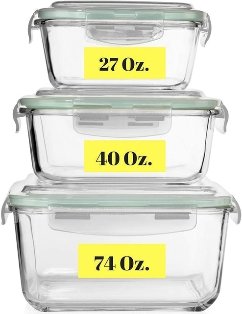 Extra Large Glass Food Storage Containers 1