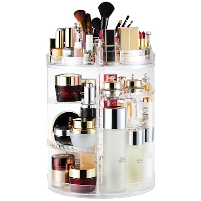 Makeup Organizer, 360 Degree Rotating Adjustable Cosmetic Storage 1