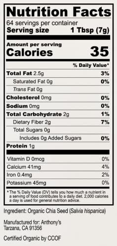 Organic Ground Chia Seed 3