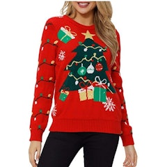 Christmas Tree With Presents Sweater