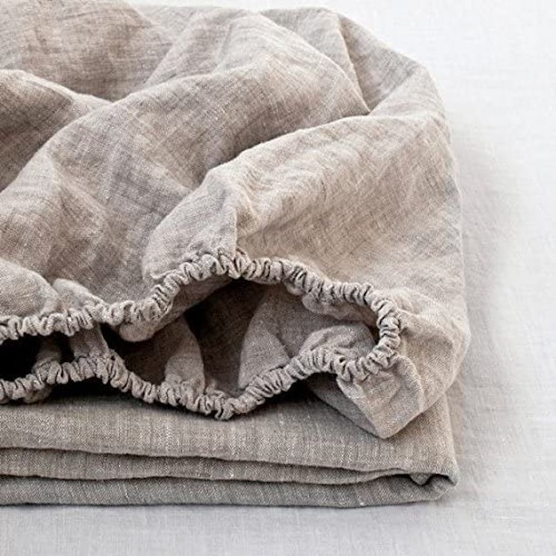 100% Linen Fitted Sheet 1