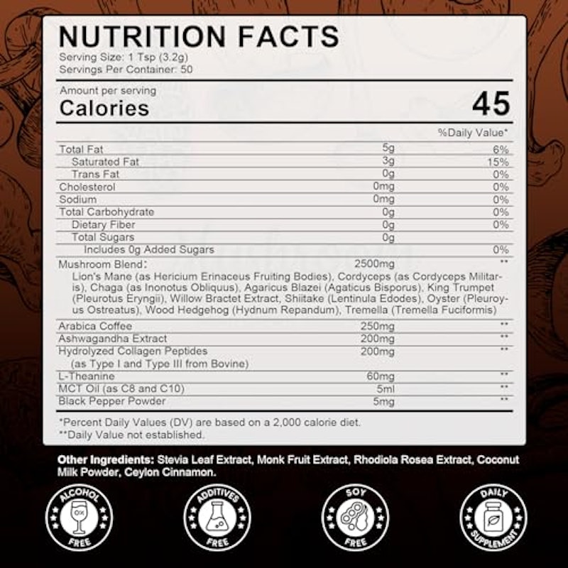 Instant Mushroom Coffee Powder 2