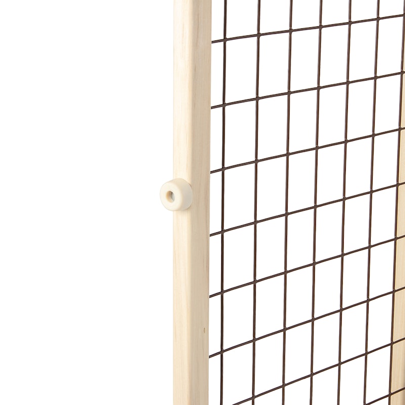 MyPet Extra Tall & Wide Wire Mesh Wood Petgate 3