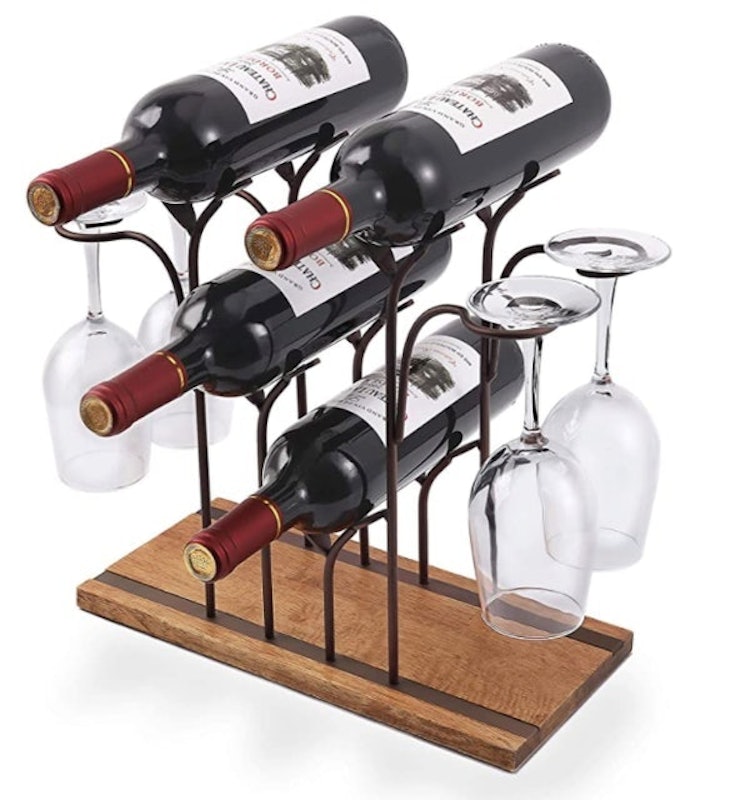 Tabletop Wood Wine Holder 1