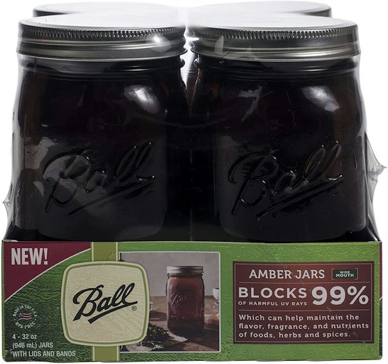 69046 Wide Mouth Amber Jars 1
