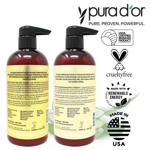Original Gold Label Shampoo and Deep Moisturizing Conditioner Set 2