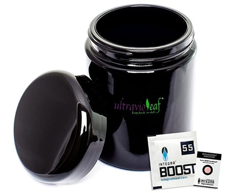 Ultraviolet Glass Storage Jar 1