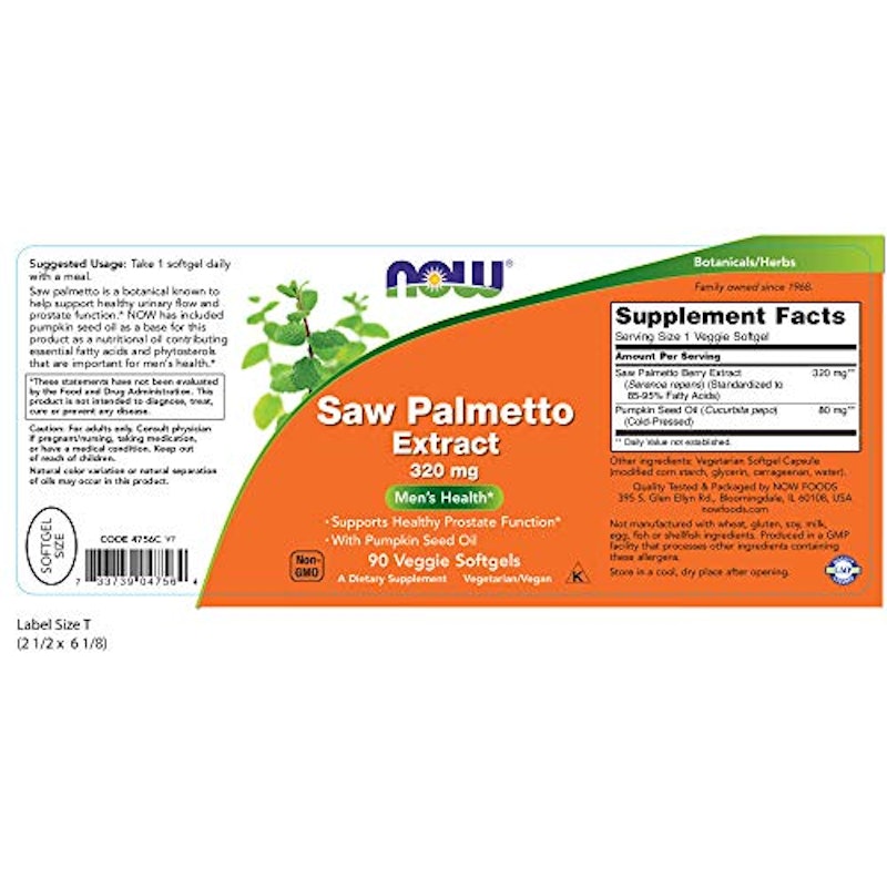 Saw Palmetto Extract 320 mg Veggie Softgels 2