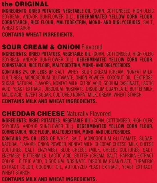 Flavored Variety Pack Potato Crisps  3