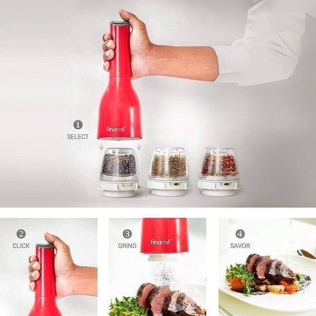 Electric Salt and Pepper Grinder Set 2