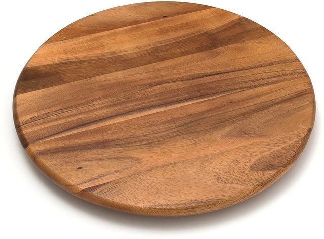 Acacia Wood 18" Lazy Susan Kitchen Turntable 1
