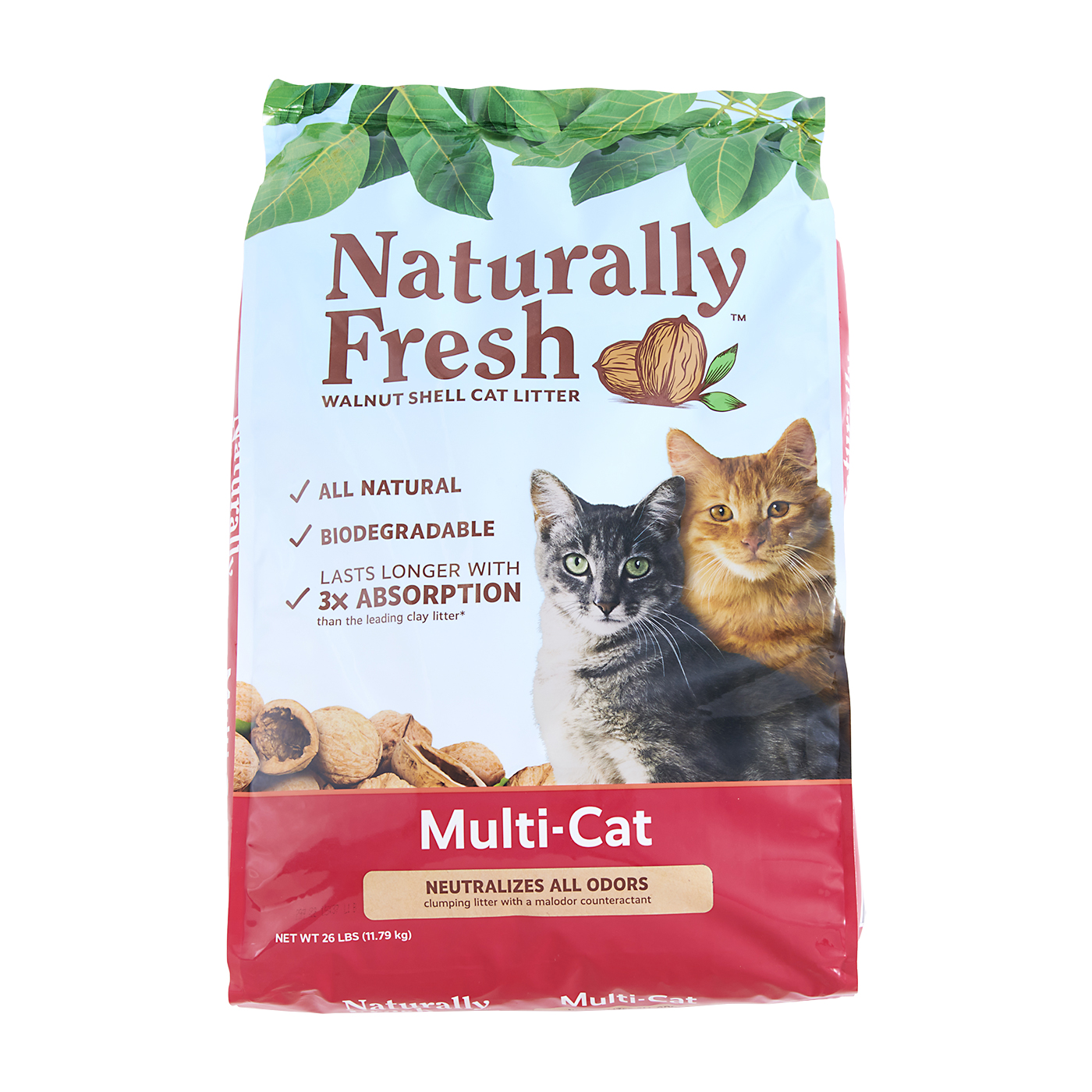 Multi-cat Walnut Shell Litter 1