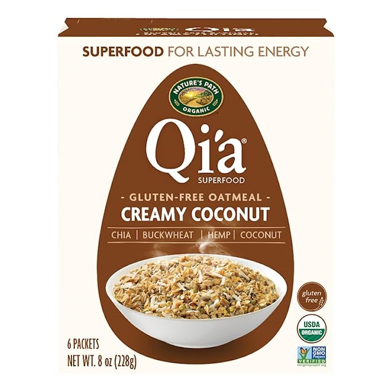 Qi'a Superfood Organic Gluten Free Creamy Coconut Instant Oatmeal 1