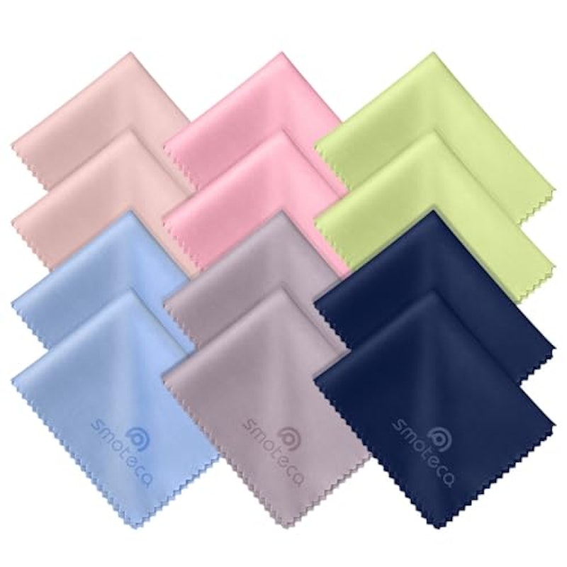 12 Pack Assorted Colors Microfiber Cleaning Cloths 1