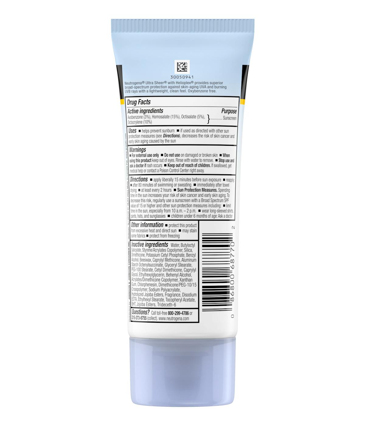 Ultra Sheer® Dry-Touch Oxybenzone-Free Sunscreen Lotion Broad Spectrum SPF 70 2