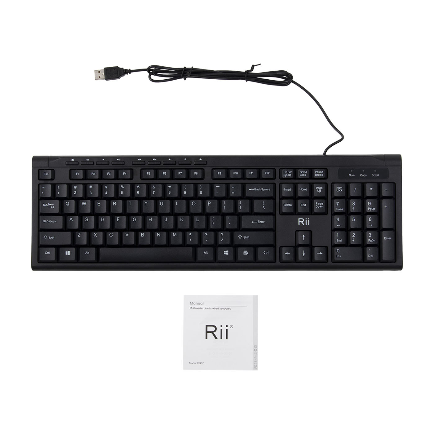 RK907 Ultra-Slim Compact USB Wired Keyboard 5