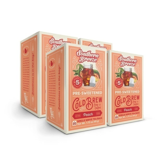 Cold Brew Peach Pre-Sweetened Zero-Calorie Tea  1