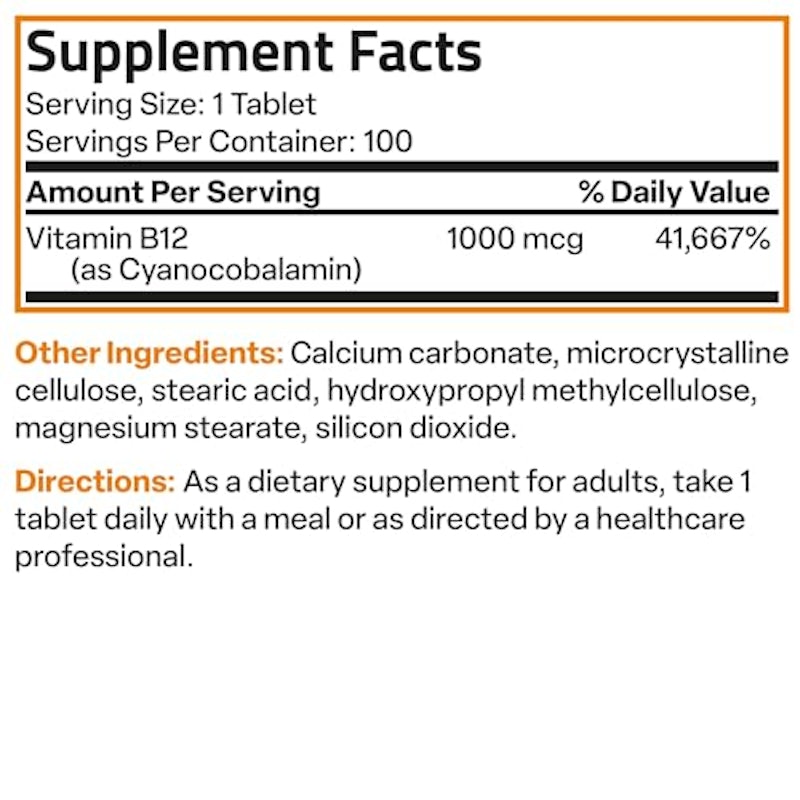 Vitamin B12 Sustained Release Non-GMO 3