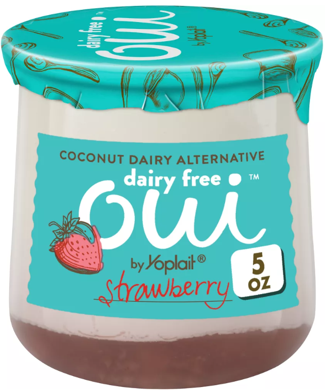 Oui by Yoplait Strawberry Coconut Based Dairy-Free Yogurt Alternative 1