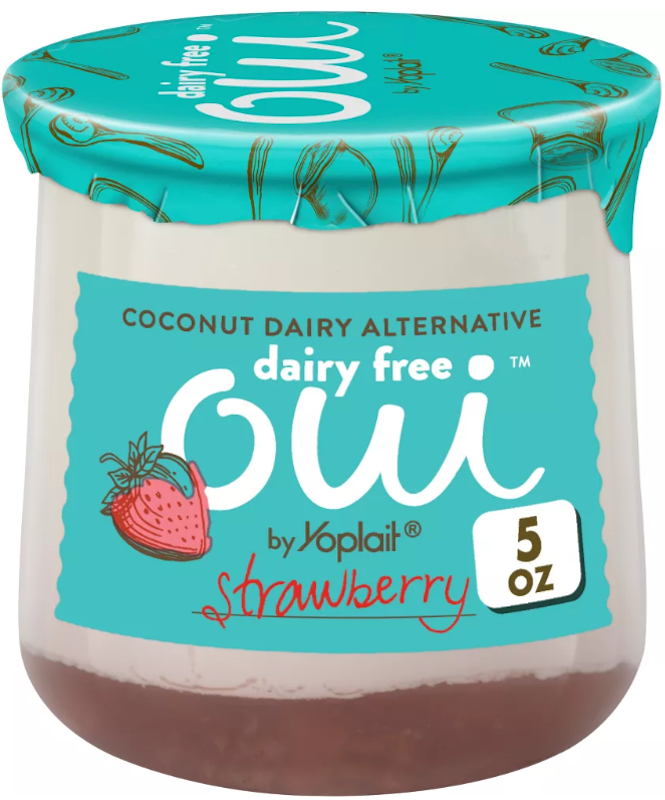 Oui by Yoplait Strawberry Coconut Based Dairy-Free Yogurt Alternative 1