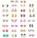 Minihope Hypoallergenic Plastic Post Earrings for Girls 1