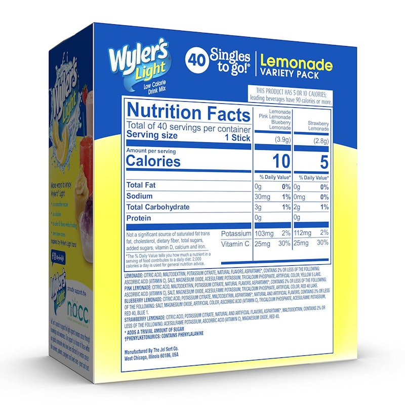 Lemonade Sugar-Free Singles To Go Variety Pack Drink Mix 2