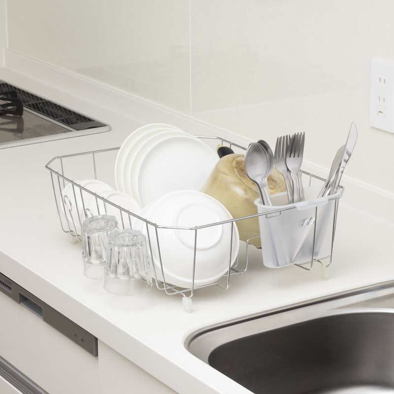 Dish Rack with Utensil Holder for Kitchen Countertop 4