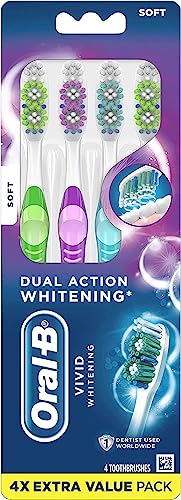 Advantage Vivid Dual Action Whitening Toothbrushes, Soft 1