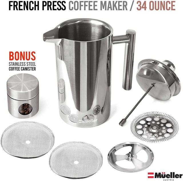 Stainless Steel French Press Coffee Maker 2