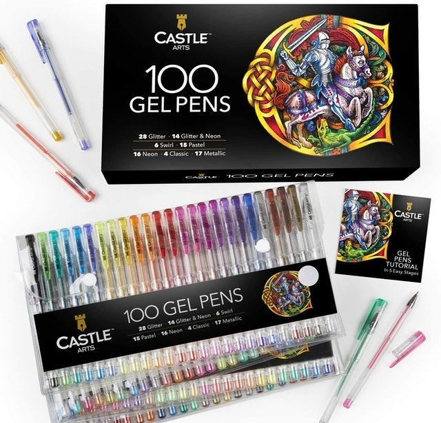 100 Gel Pens 1