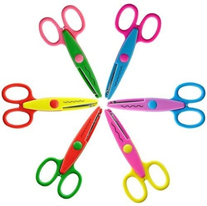 4 Pcs Children Safety Scissors Set, Toddler Scissors Age 3 Spring Loaded  Plastic Preschool Scissors Pre-school Training Toys